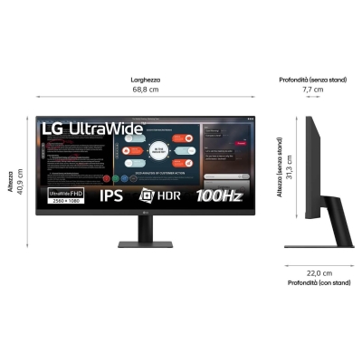 LG LCD Monitor|LG|29U511A-B|29"|Gaming/21 : 9|Panel IPS|2560x1080|21:9|100 Hz|1 ms|29U511A-B