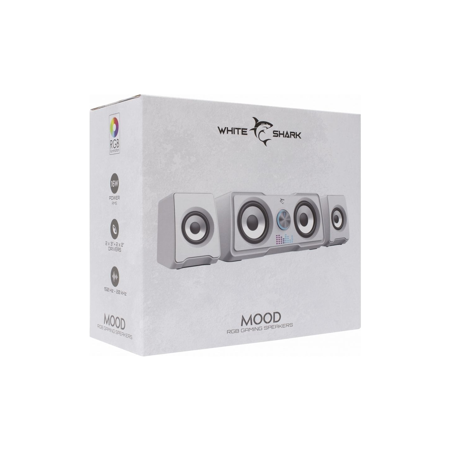 White Shark GSP-968 Mood RGB Gaming 2.2 Speaker System White