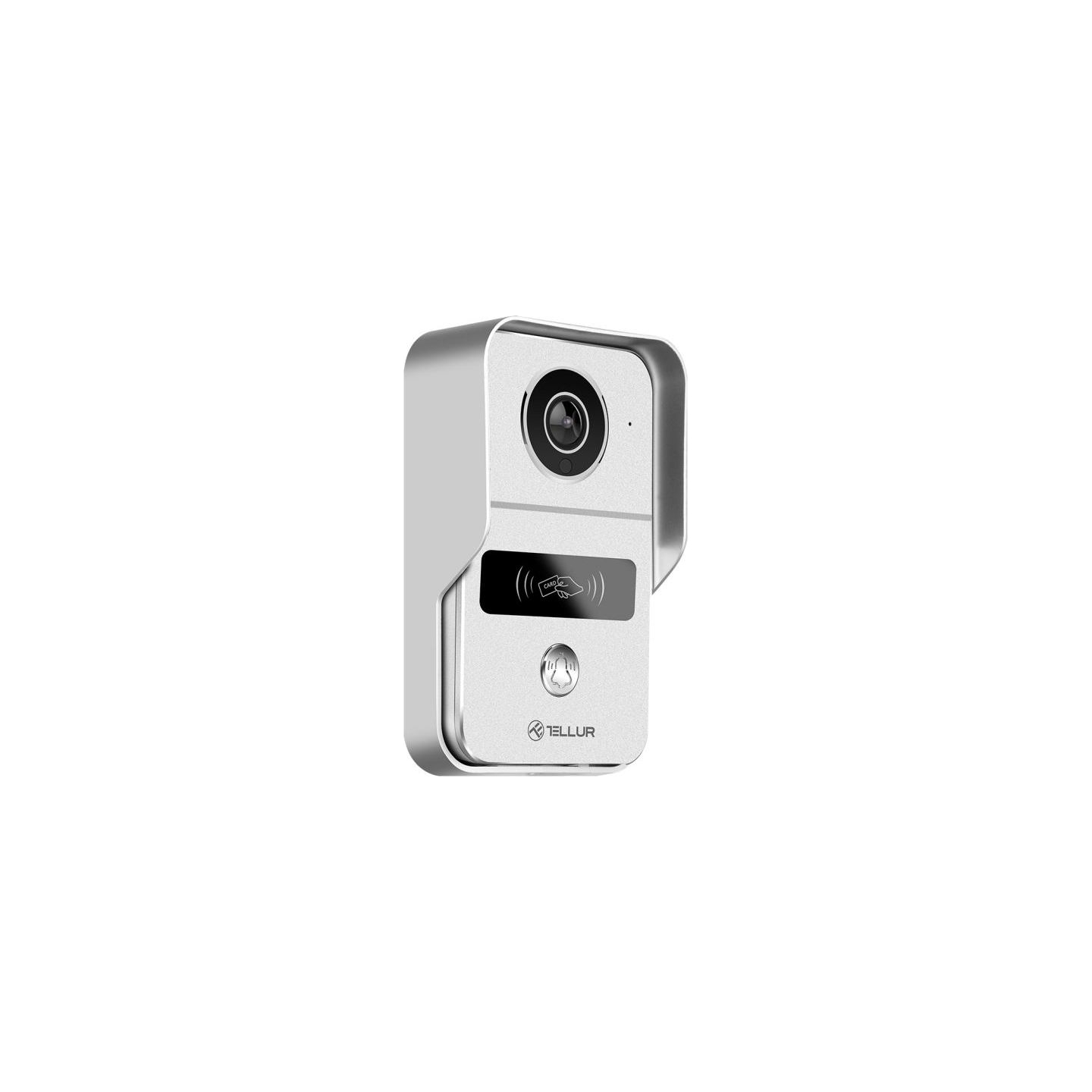 Tellur Smart WiFi Video DoorBell 1080P, Unlock function, Indoor chime, grey