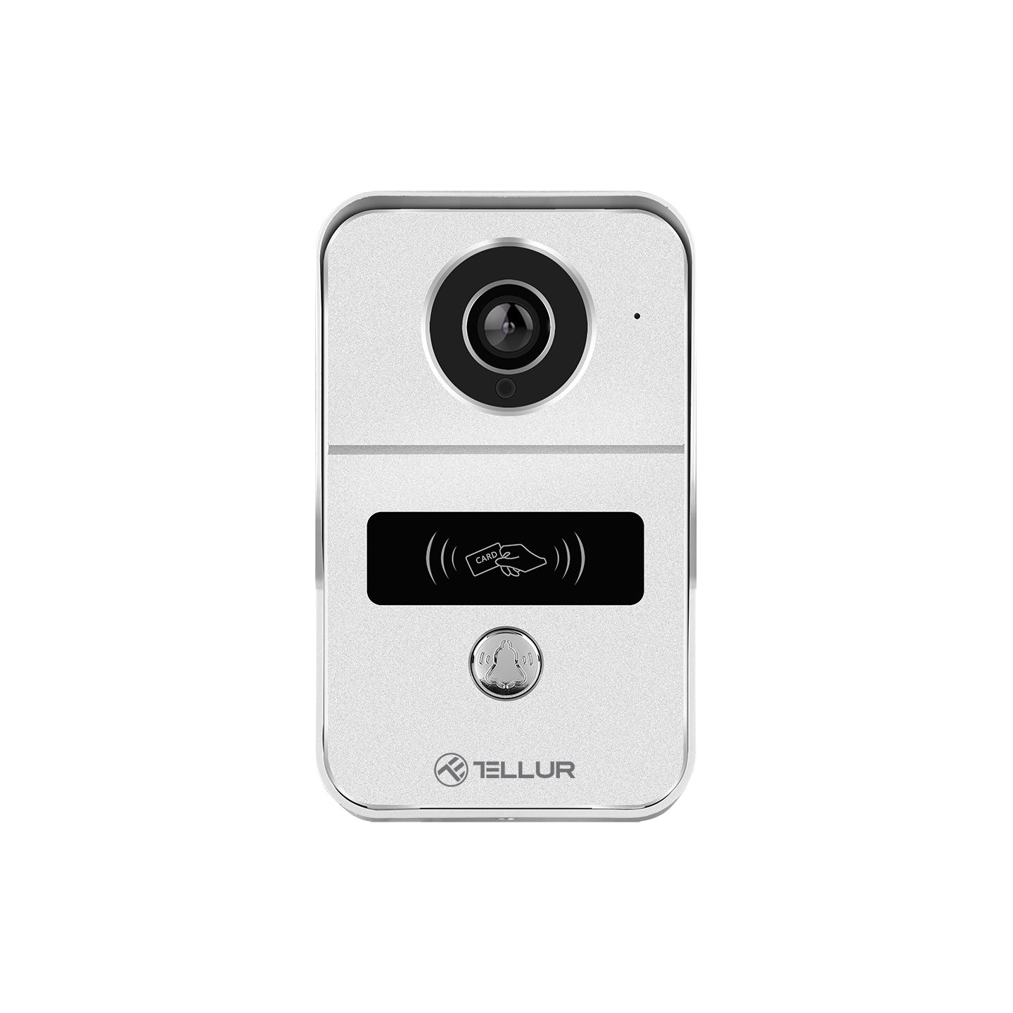 Tellur Smart WiFi Video DoorBell 1080P, Unlock function, Indoor chime, grey