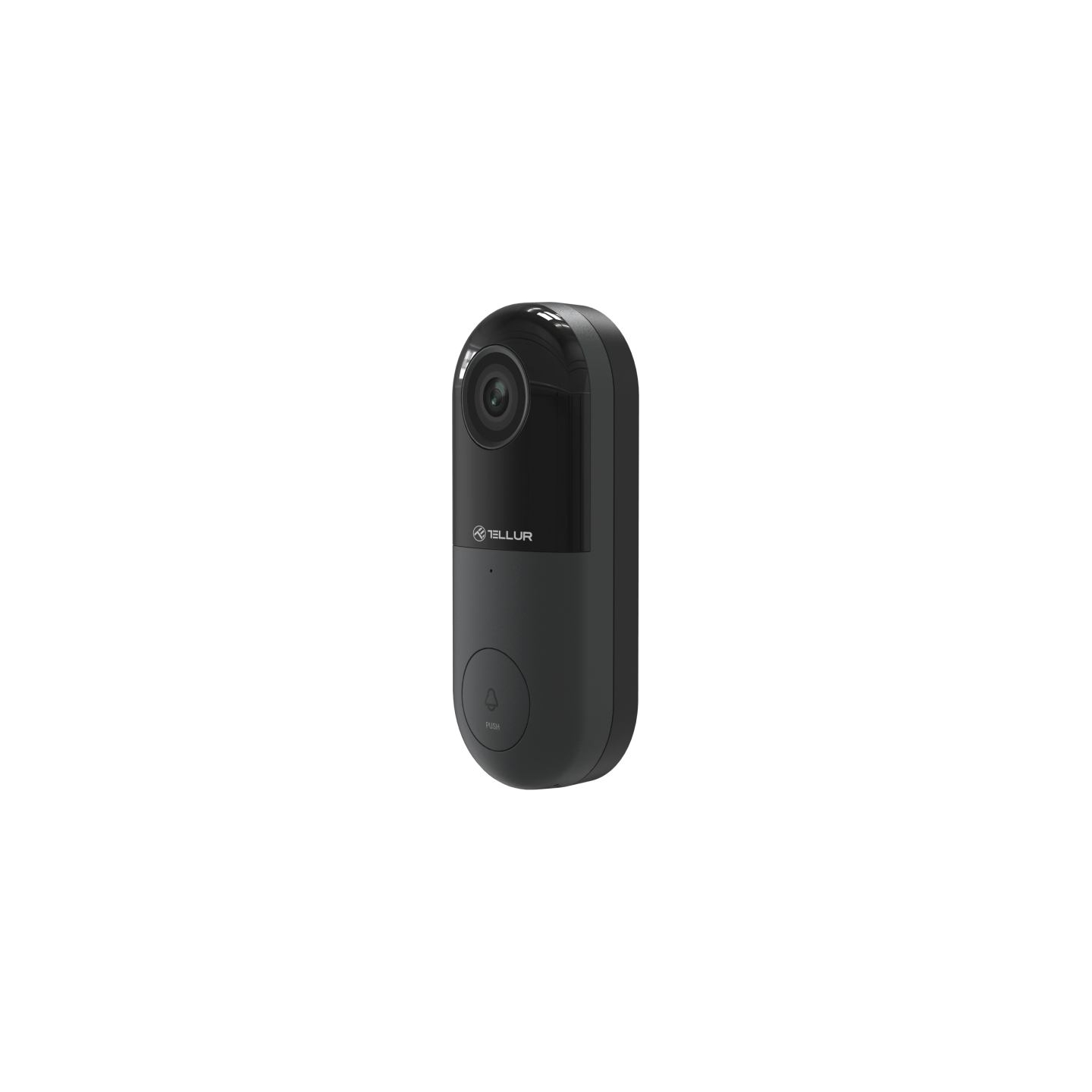 Tellur Smart WiFi Video DoorBell 1080P, PIR, Wired Black