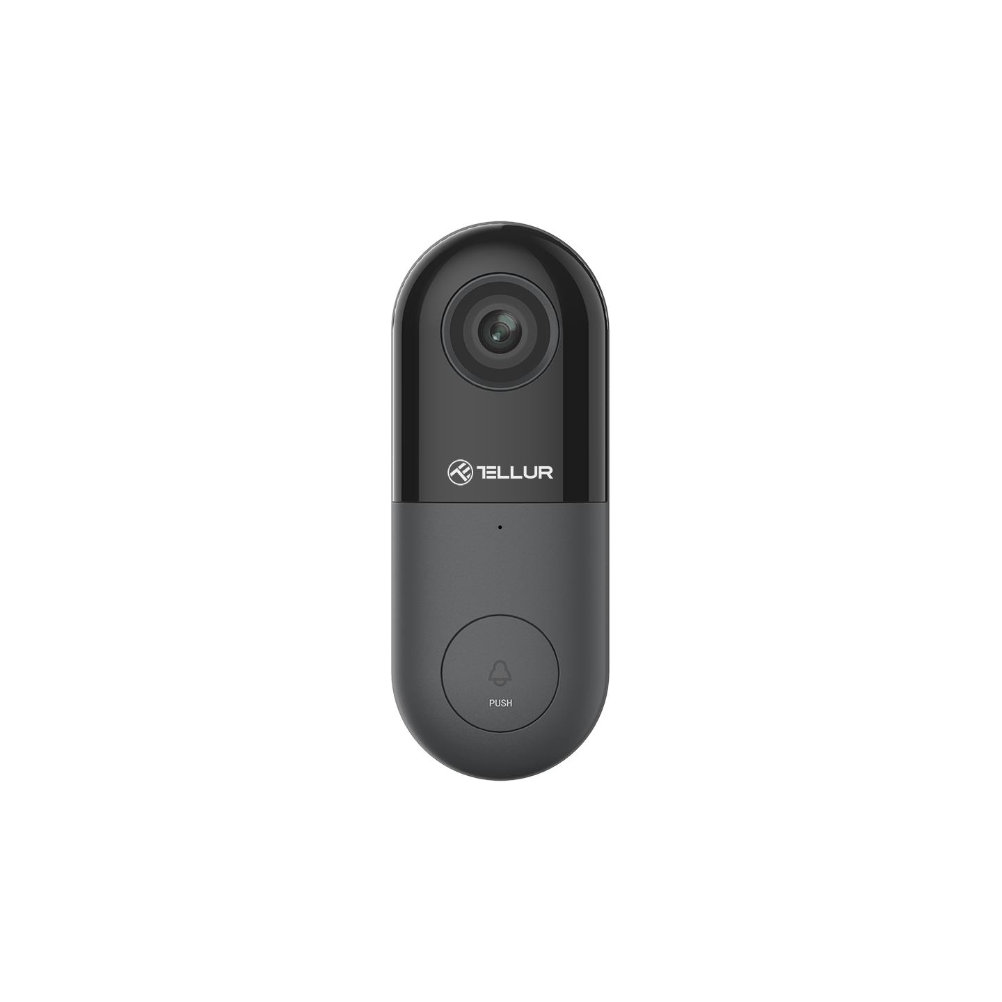 Tellur Smart WiFi Video DoorBell 1080P, PIR, Wired Black