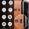 Tellur Smart WiFi Video DoorBell 1080P, PIR, Wired Black