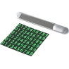 Tellur Temporary Car Parking Phone Number Card Metallic Silver