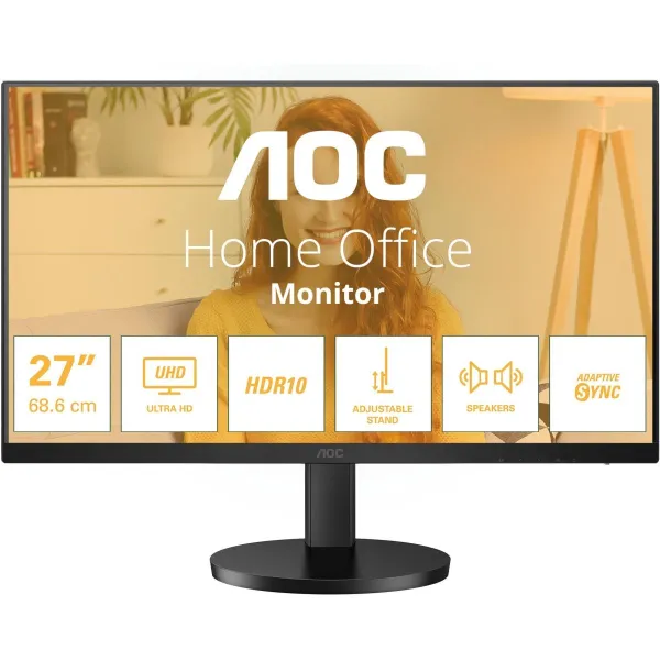 AOC LCD Monitor|AOC|27 "|3840 x 2160 pixels|4K Ultra HD|Native aspect ratio 16:9|LED|Flat|U27B3AF