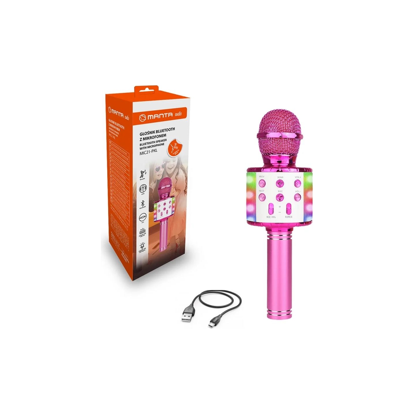 Manta MIC21-PKL Pink