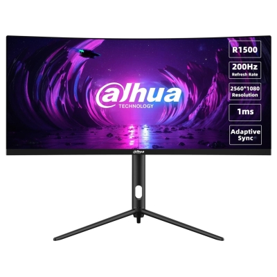 Dahua LCD Monitor|DAHUA|DHI-LM30-E330CA|30"|Gaming/Curved/21 : 9|Panel VA|2560x1080|21:9|200Hz|1 ms|Swivel|Tilt|Colour Black|LM3