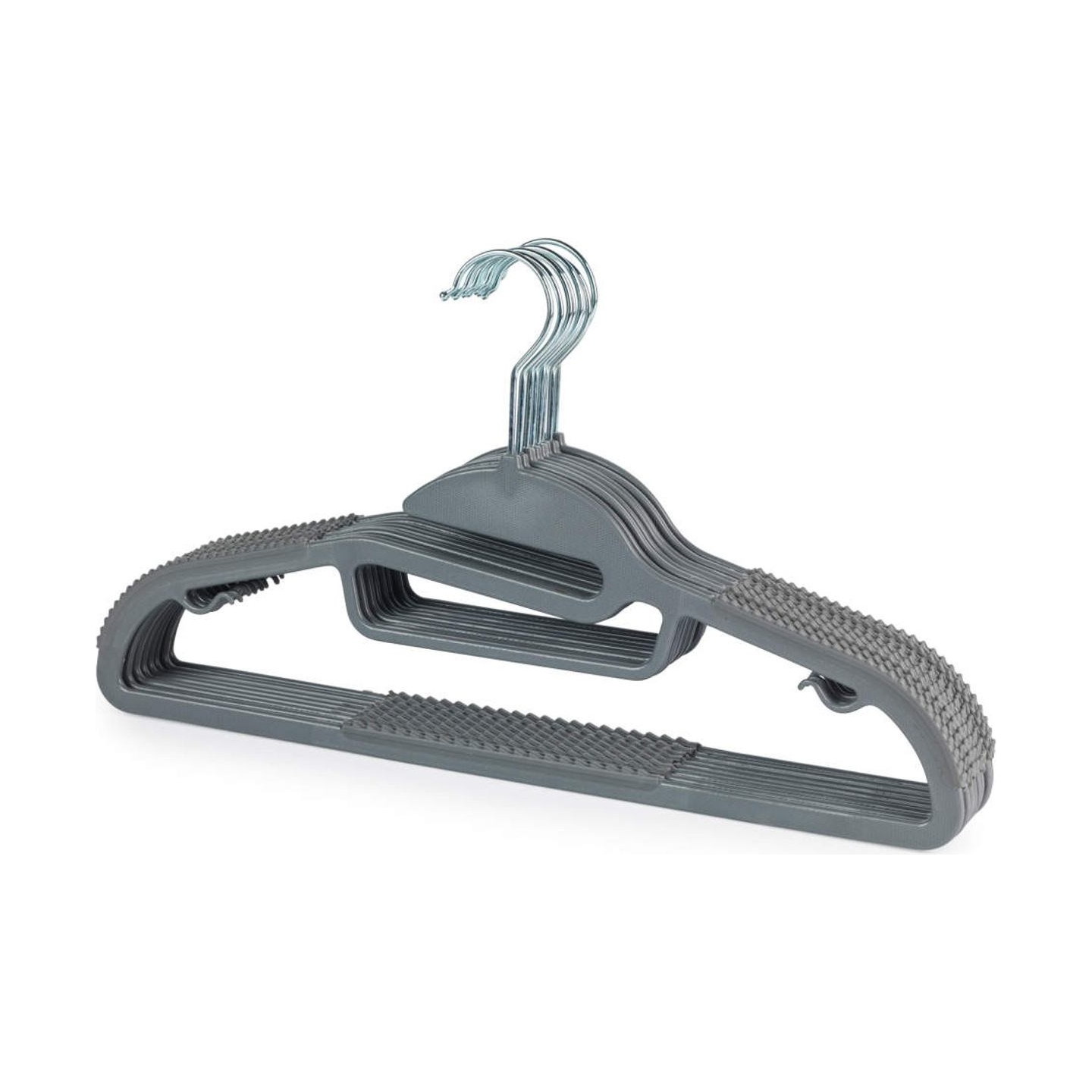 Beldray LA070598GRYFEU7 Grey Slimline Clothes Hangers - 8 Pack