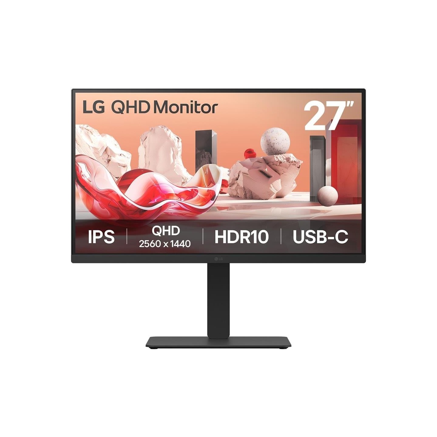 LG DESKTOP MONITOR 27BA75QB 27” QHD IPS MONITOR, USB-C WITH DAISY CHAIN