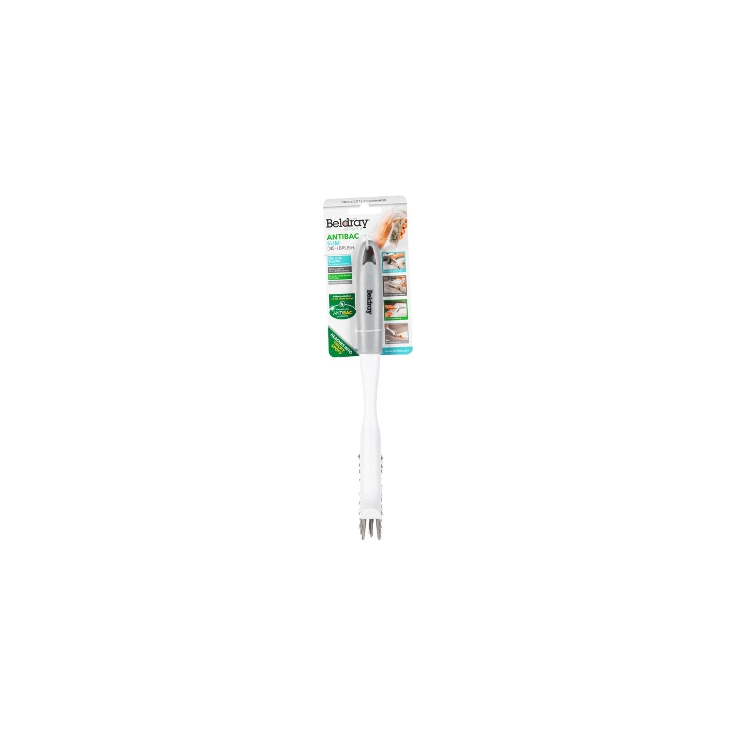 Beldray LA082572PEU7 Anti-bac Slim Dish Brush
