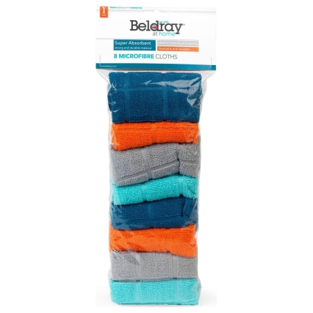 Beldray LA066374FEU7 Super Absorbent Microfibre  Cloths (8 pcs)