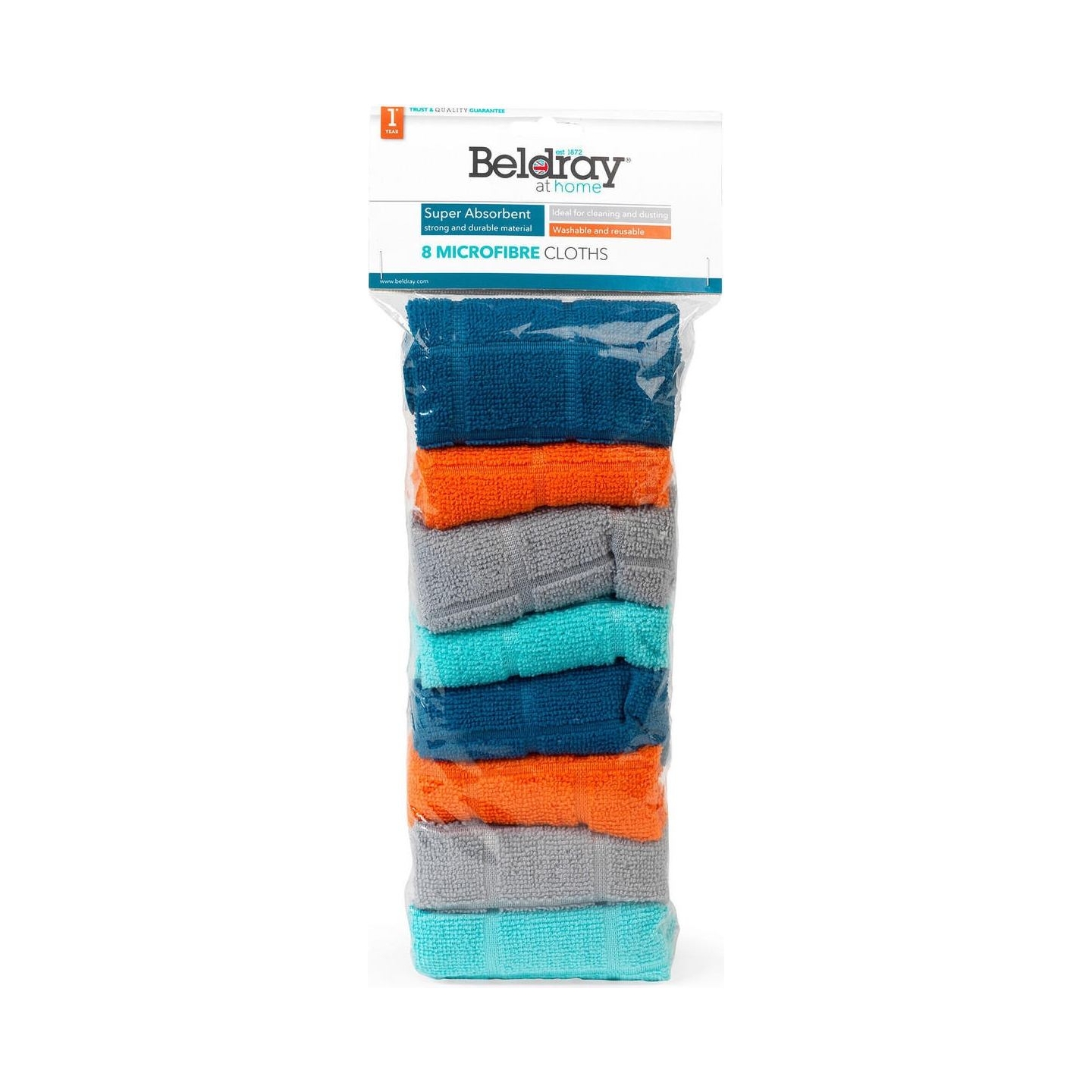 Beldray LA066374FEU7 Super Absorbent Microfibre  Cloths (8 pcs)