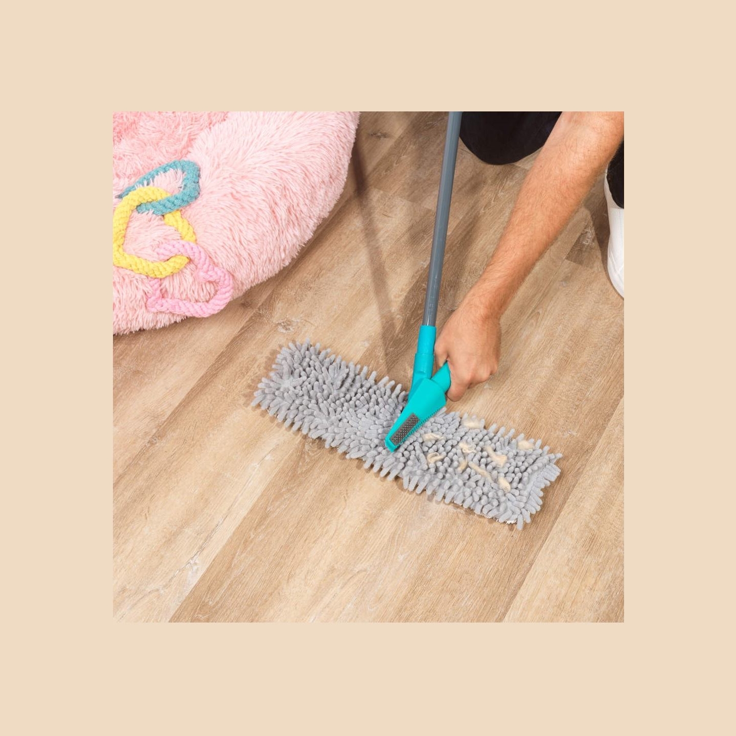Beldray LA00000044UFEU7  Anti-bac Telescopic Double-Sided Flat Mop