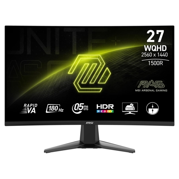 MSI LCD Monitor|MSI|27 "|2560 x 1440 pixels|Quad HD|Native aspect ratio 16:9|LCD|Curved|MAG27CQ6F