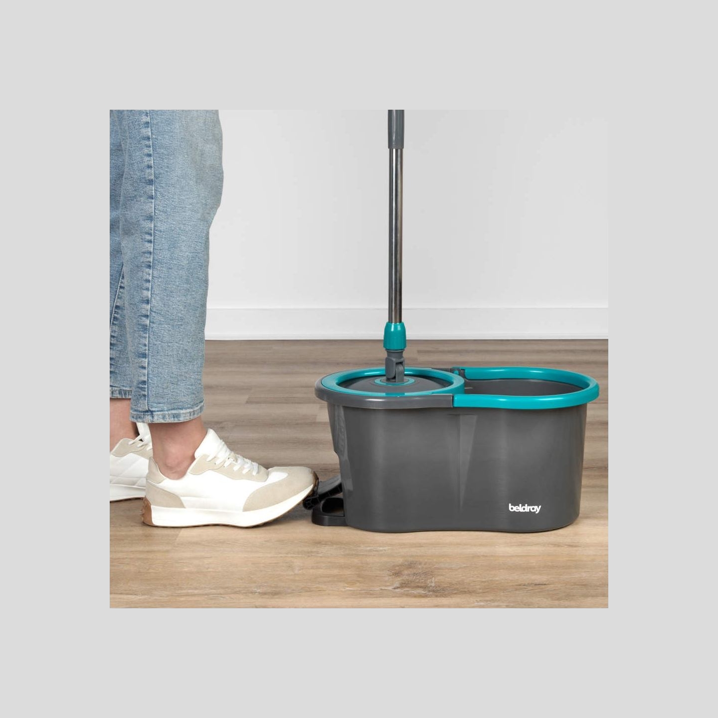 Beldray LA00000186UFEU7 Anti-bac Spin & Wring Mop Set