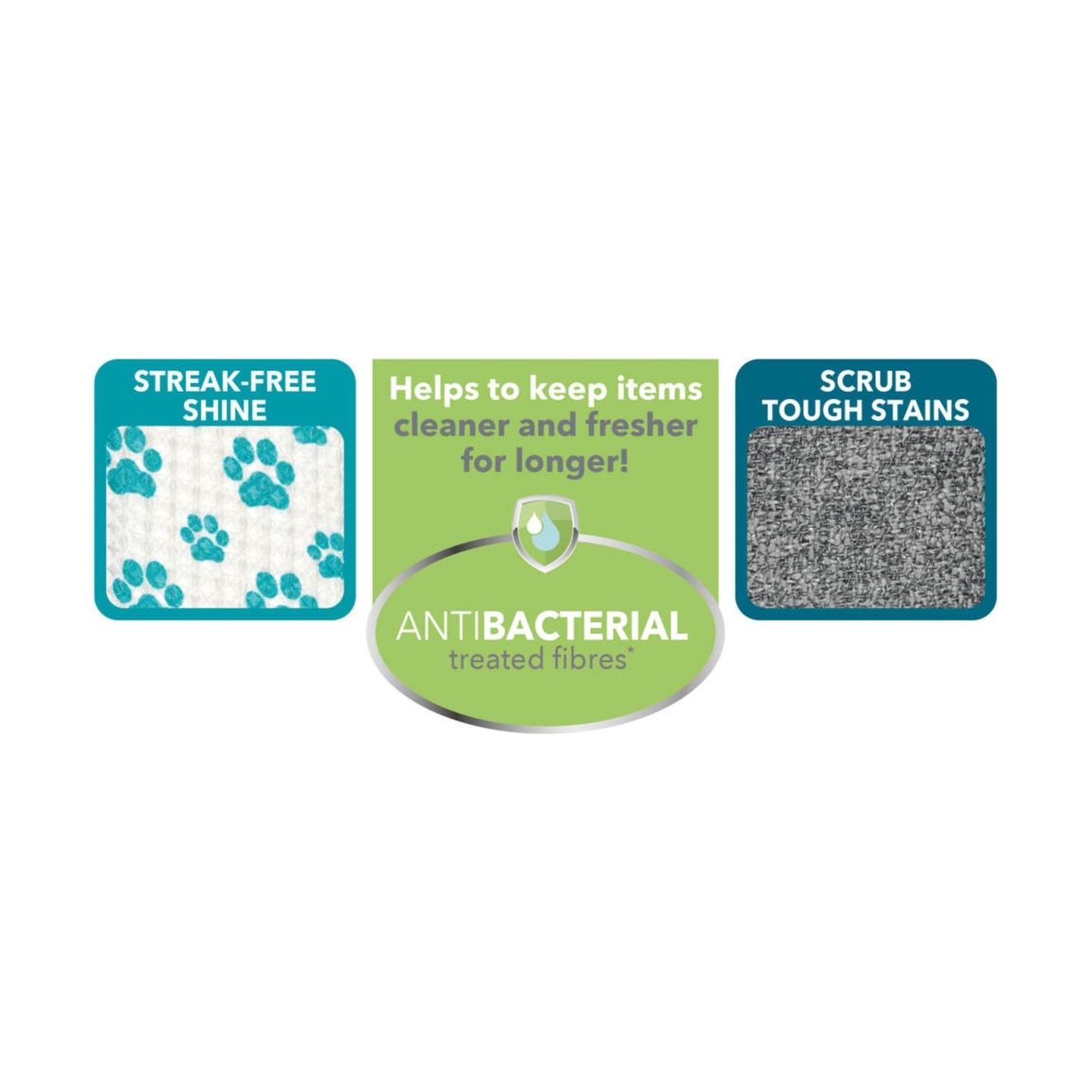 Beldray LA034177CDUEU7 Antibac Pet Plus+ Cleaning Pads