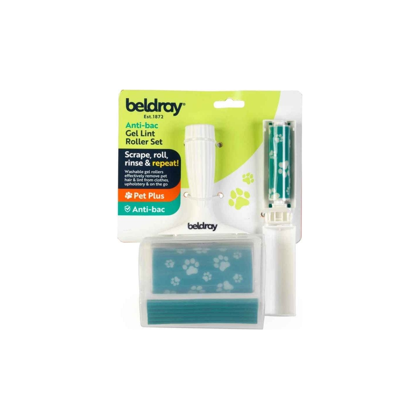 Beldray LA00000018UFFEU7 Anti-bac Gel Lint Roller Set