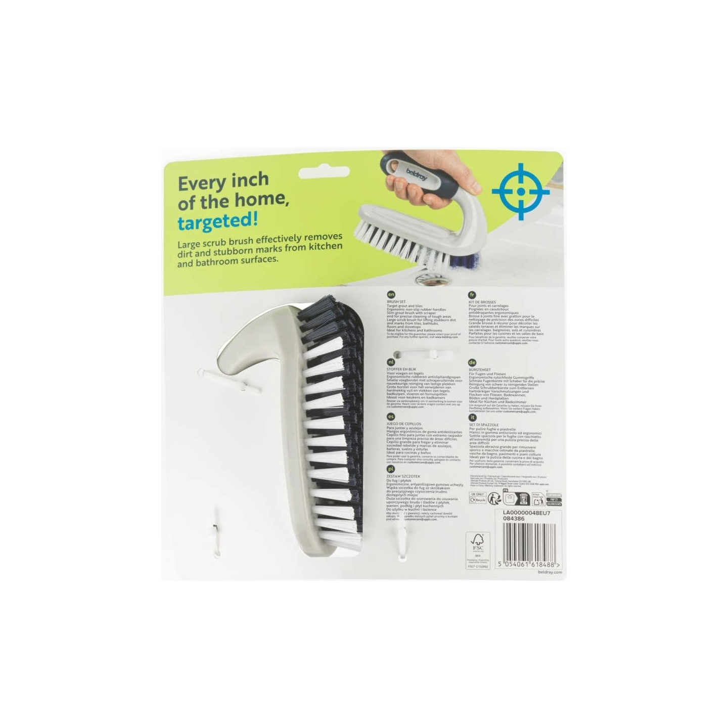 Beldray LA00000048EU7 Grout & Scrub Brush Set