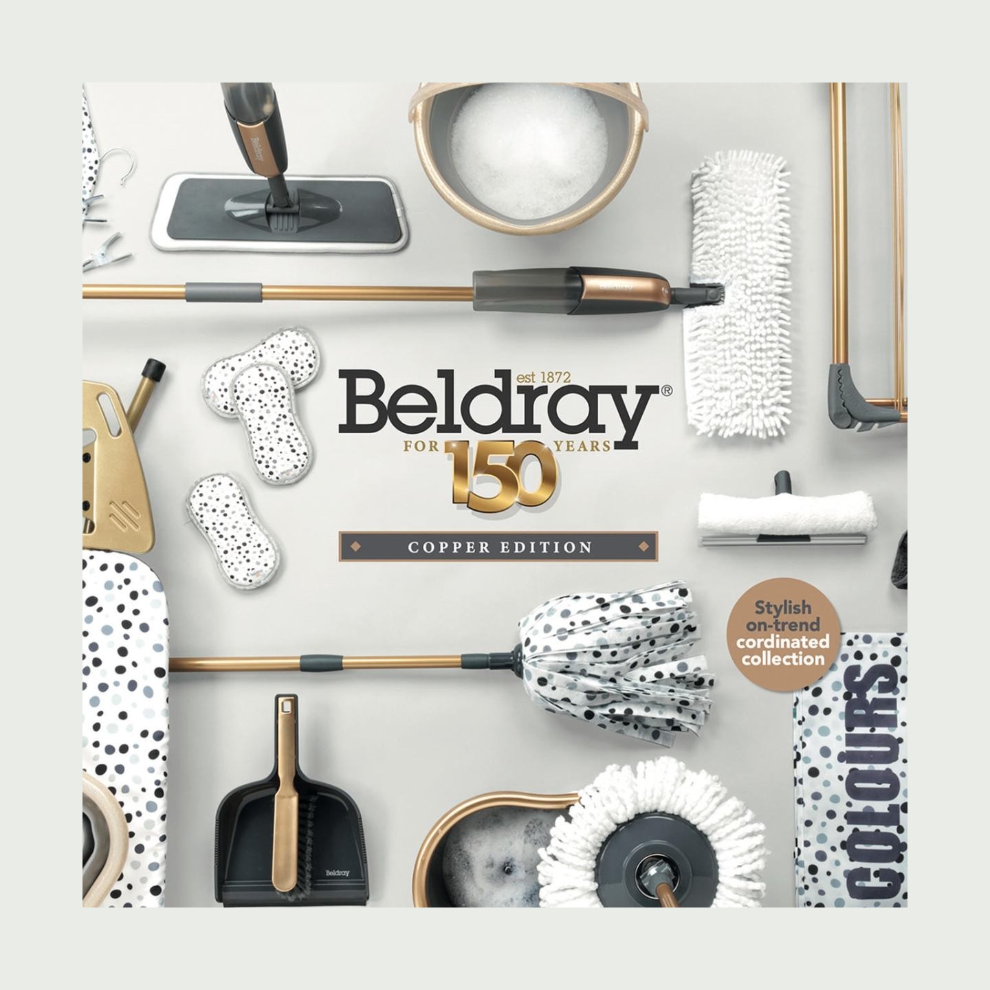 Beldray LA089397GRYEU7 150 Years 3 Tier Airer Grey & Copper