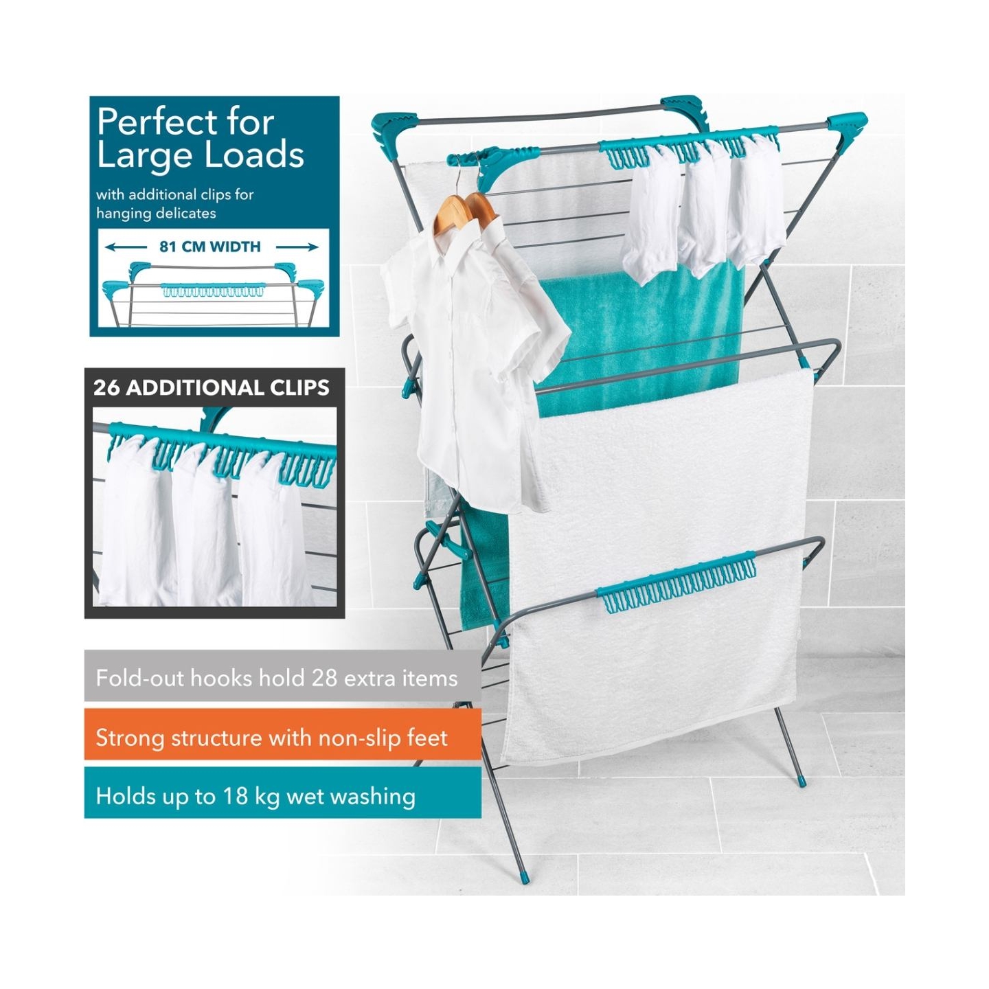 Beldray LA029005FSDUFPEU7 Extra Large Clothes Airer