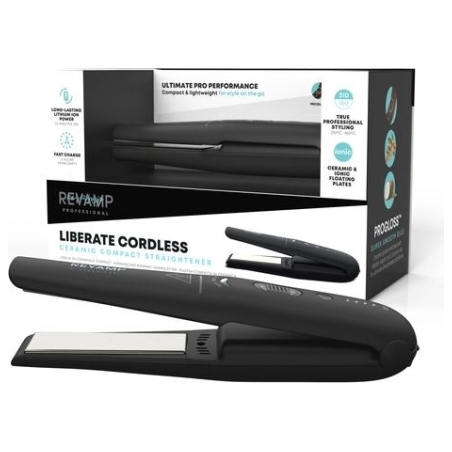 Revamp ST-1700X-EU2 Progloss Liberate Cordless Ceramic Compact Hair Straightener Black