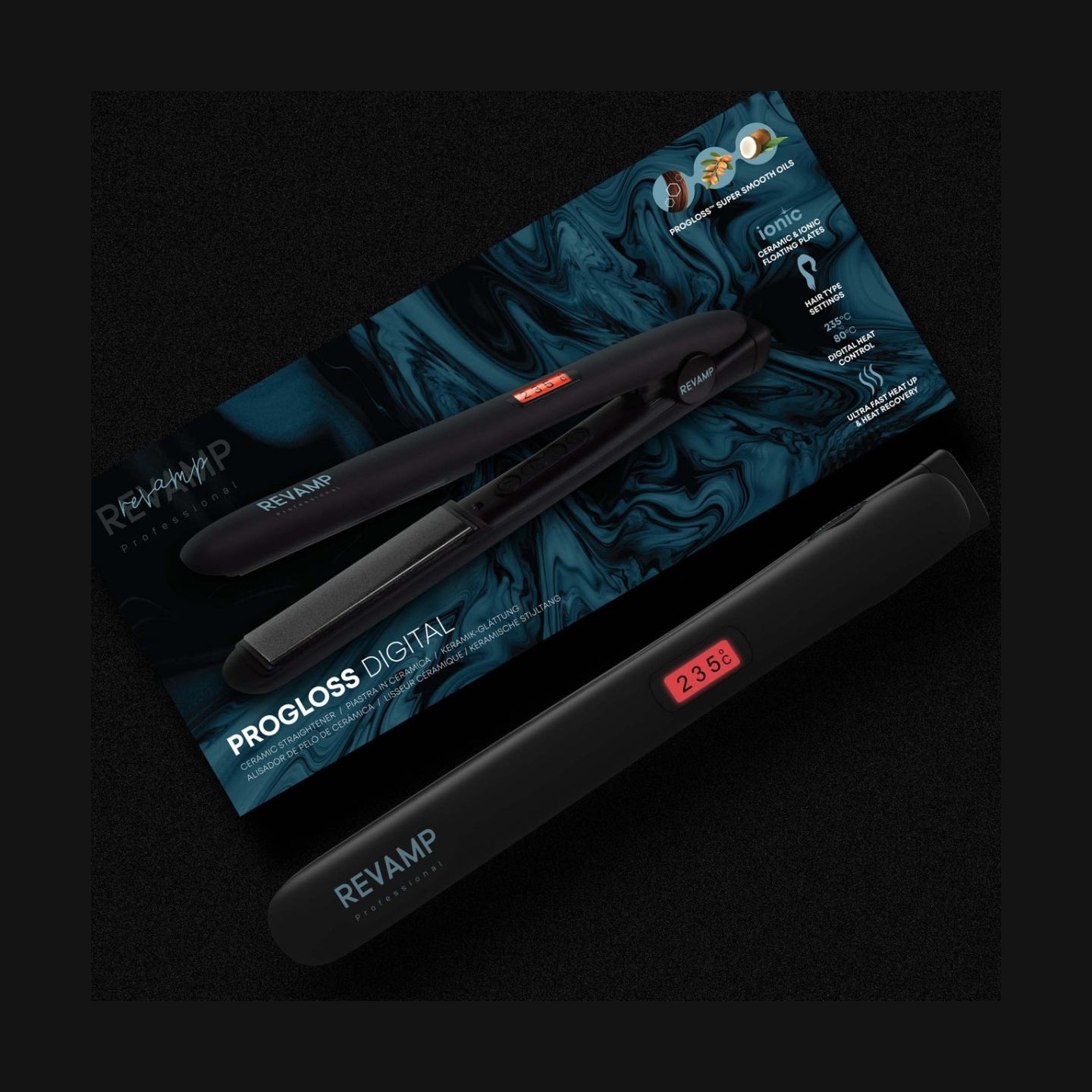 Revamp ST-1000-EU Progloss Digital Ceramic Hair Straightener