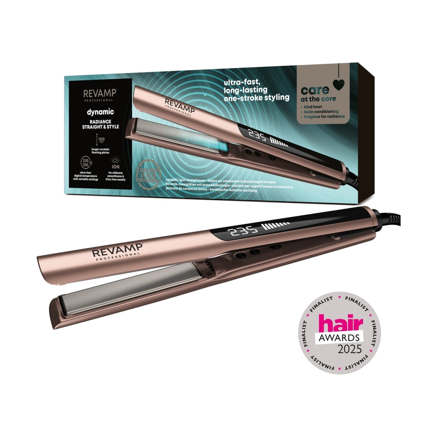Revamp ST-1900GD-EU Dynamic Straight & Style Ceramic Hair Straightener
