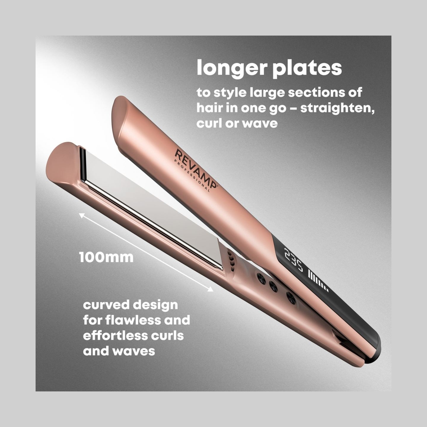 Revamp ST-1900GD-EU Dynamic Straight & Style Ceramic Hair Straightener
