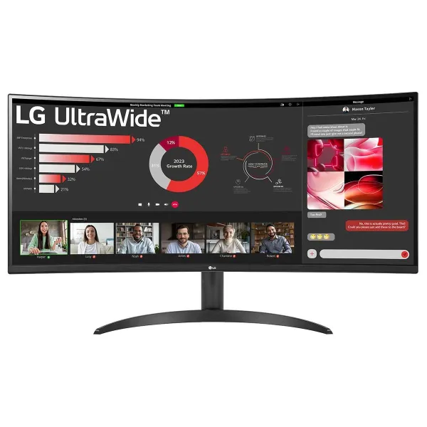 LG LCD Monitor|LG|34"|Curved/21 : 9|Panel VA|3440x1440|21:9|100 Hz|5 ms|Tilt|34WR50QK-B