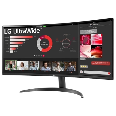 LG LCD Monitor|LG|34"|Curved/21 : 9|Panel VA|3440x1440|21:9|100 Hz|5 ms|Tilt|34WR50QK-B