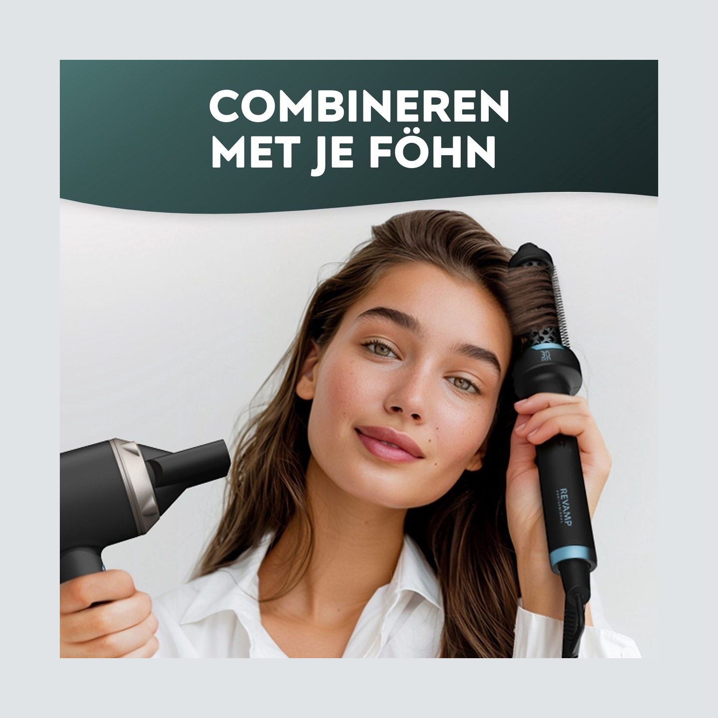 Revamp BR-1300A-EU Ceramic & Ionic 30mm Hot Brush Black