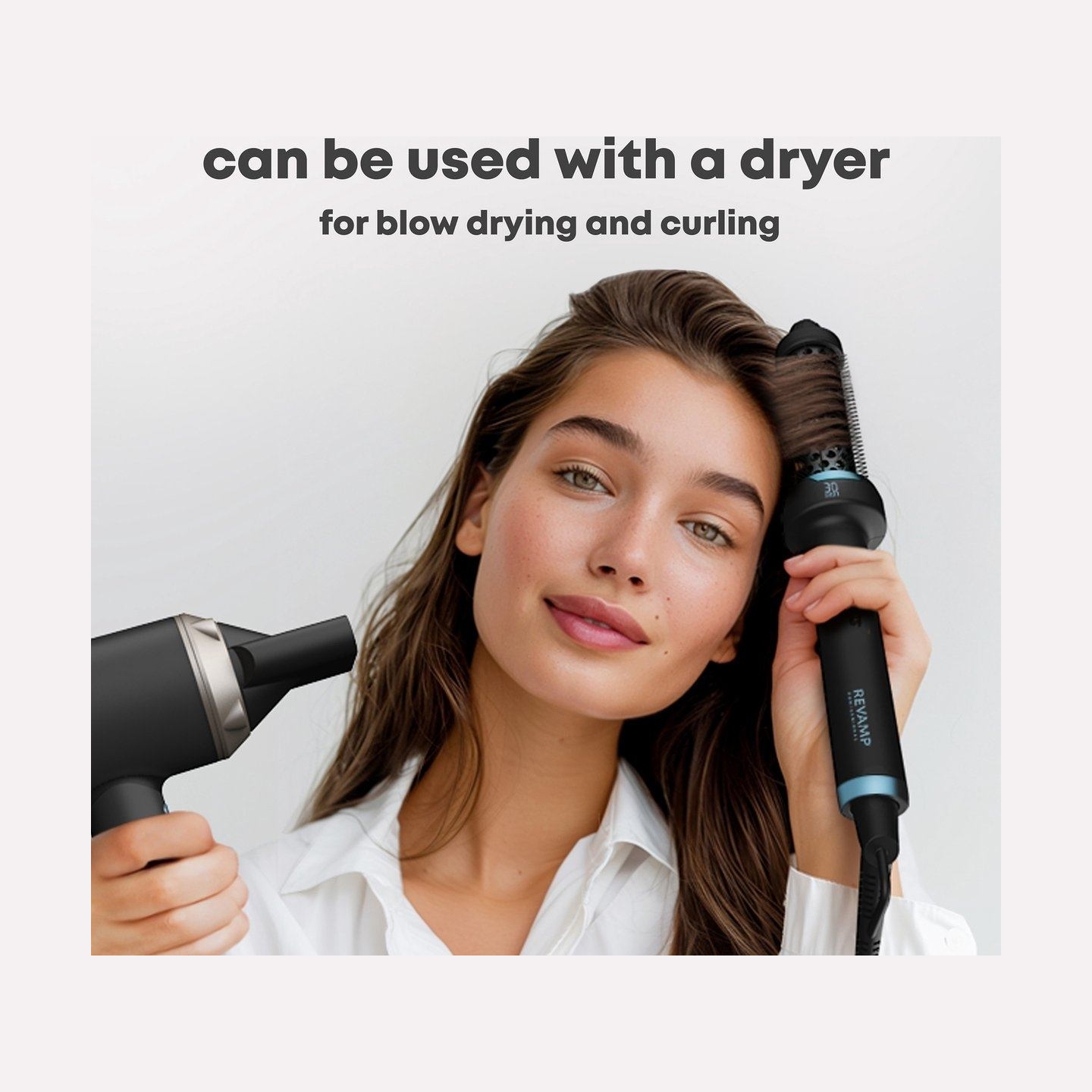 Revamp BR-1300A-EU Ceramic & Ionic 30mm Hot Brush Black