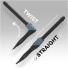Revamp TO-2004 Progloss Diverse 25mm Extra Long Tong