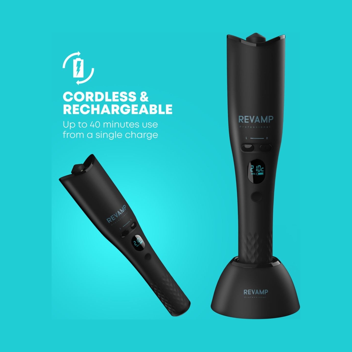 Revamp CL-2750-EU2 iGEN Cordless Progloss Hollywood Curl Automatic Rotating Curler