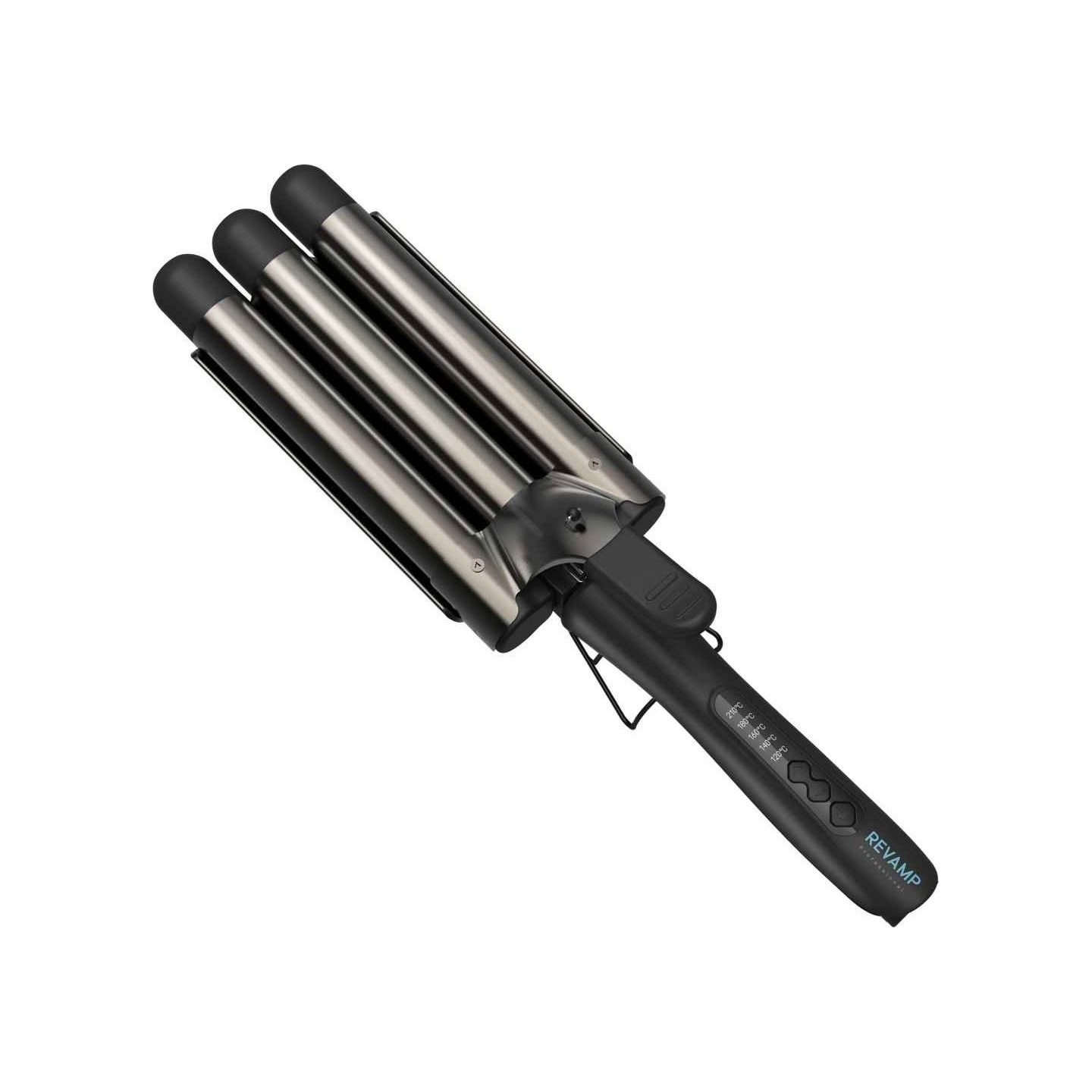 Revamp WV-2000X-EU Progloss Deep Beach Professional Ceramic Waver Black