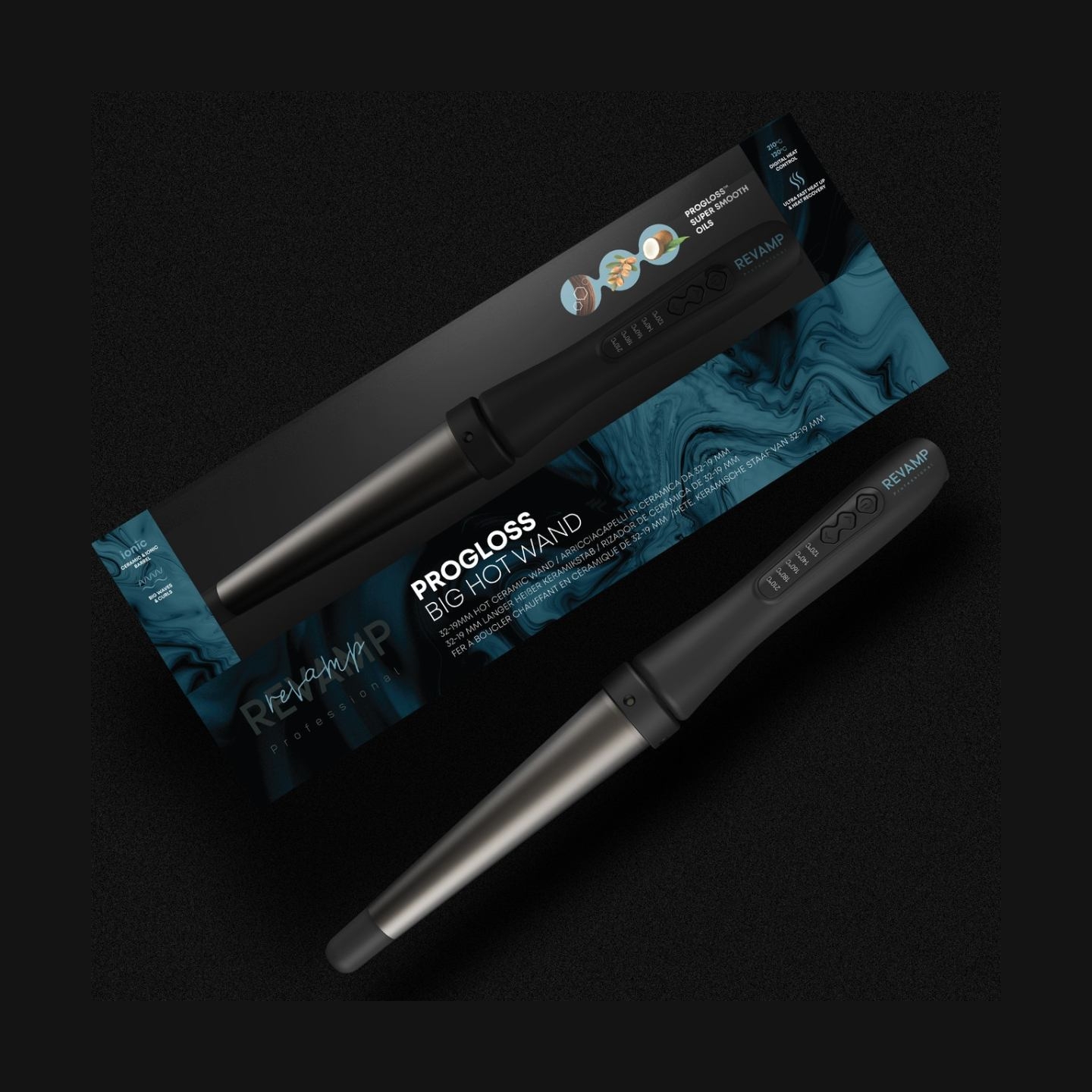 Revamp WD-1000-EU Progloss Big Curling Wand