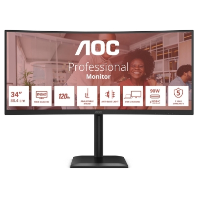 AOC CU34E4CV 34inch UWQHD VA 120Hz 21:9