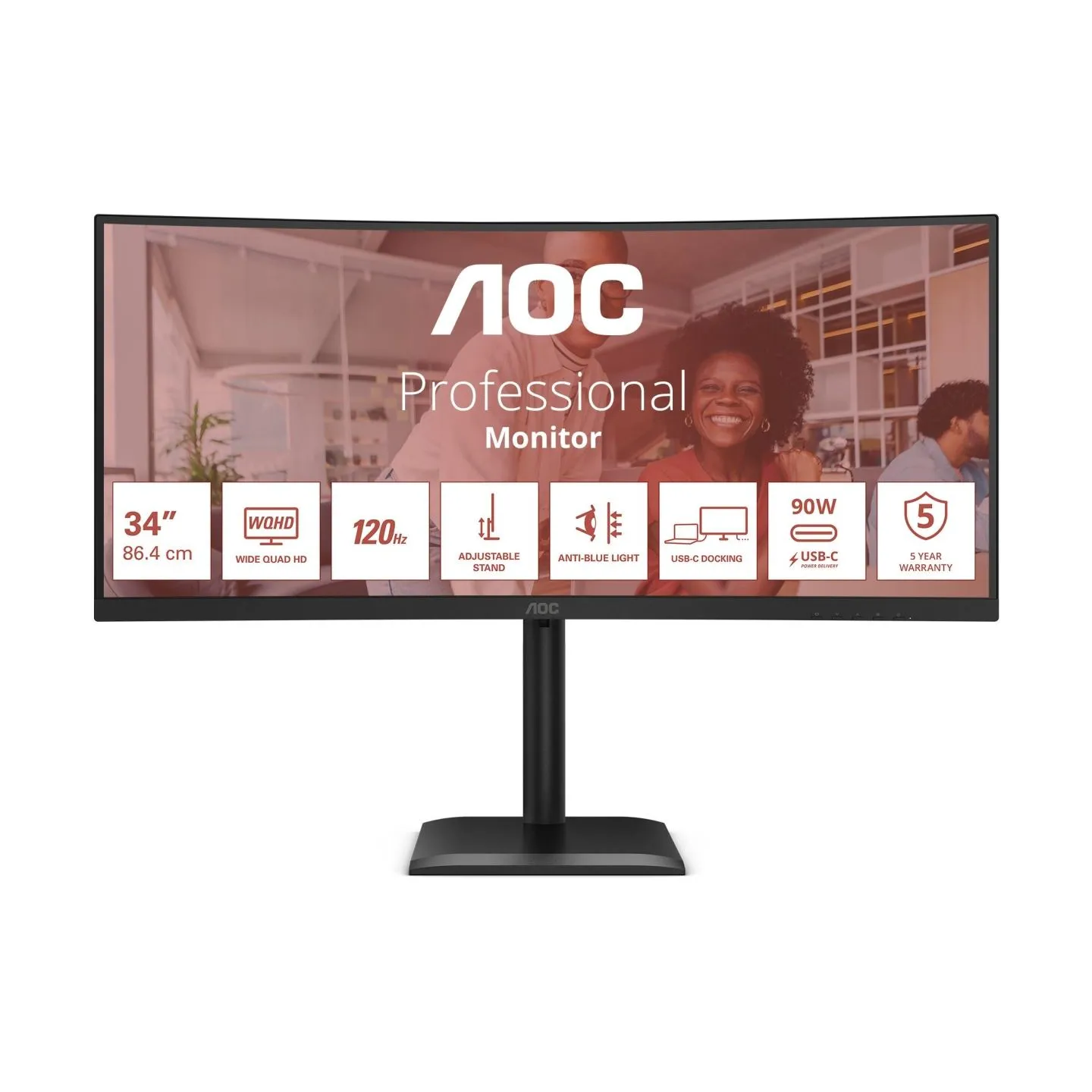 AOC CU34E4CV 34inch UWQHD VA 120Hz 21:9