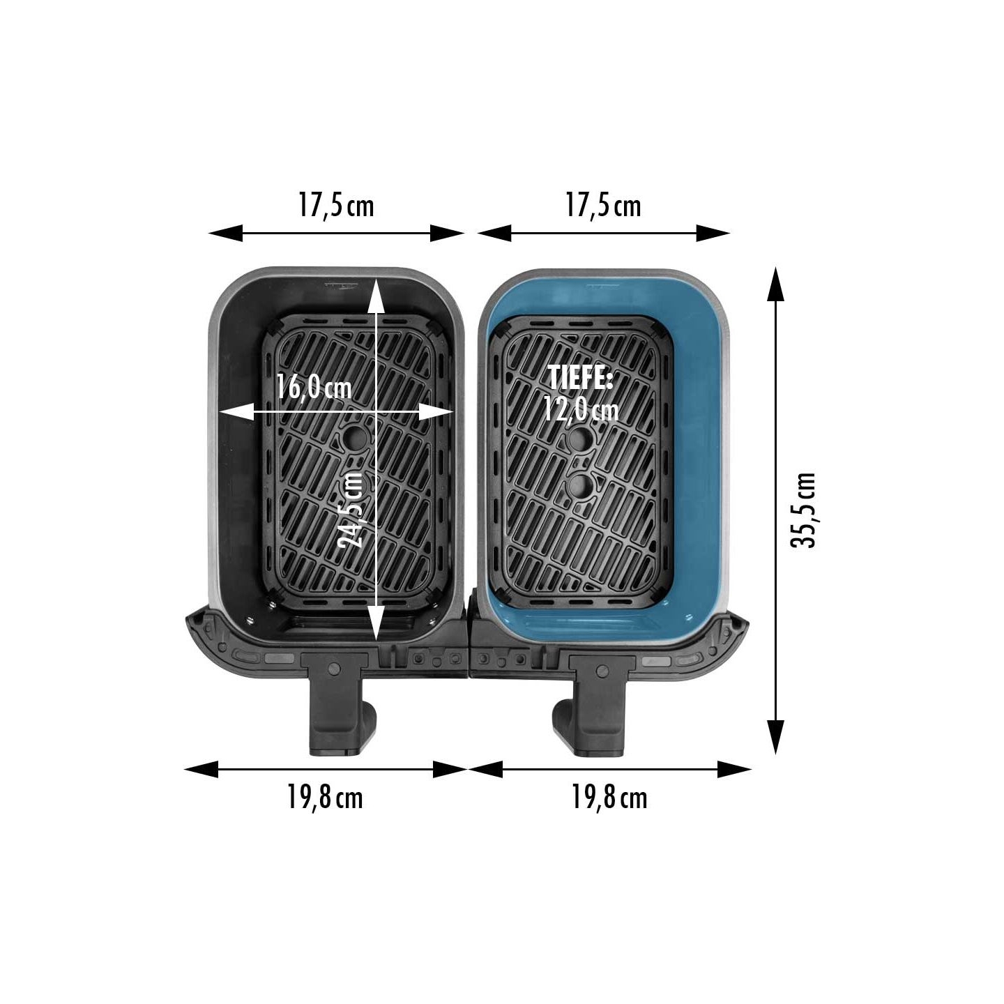 Gastroback 42586 Multi Airfryer Duo Heat Family 9L