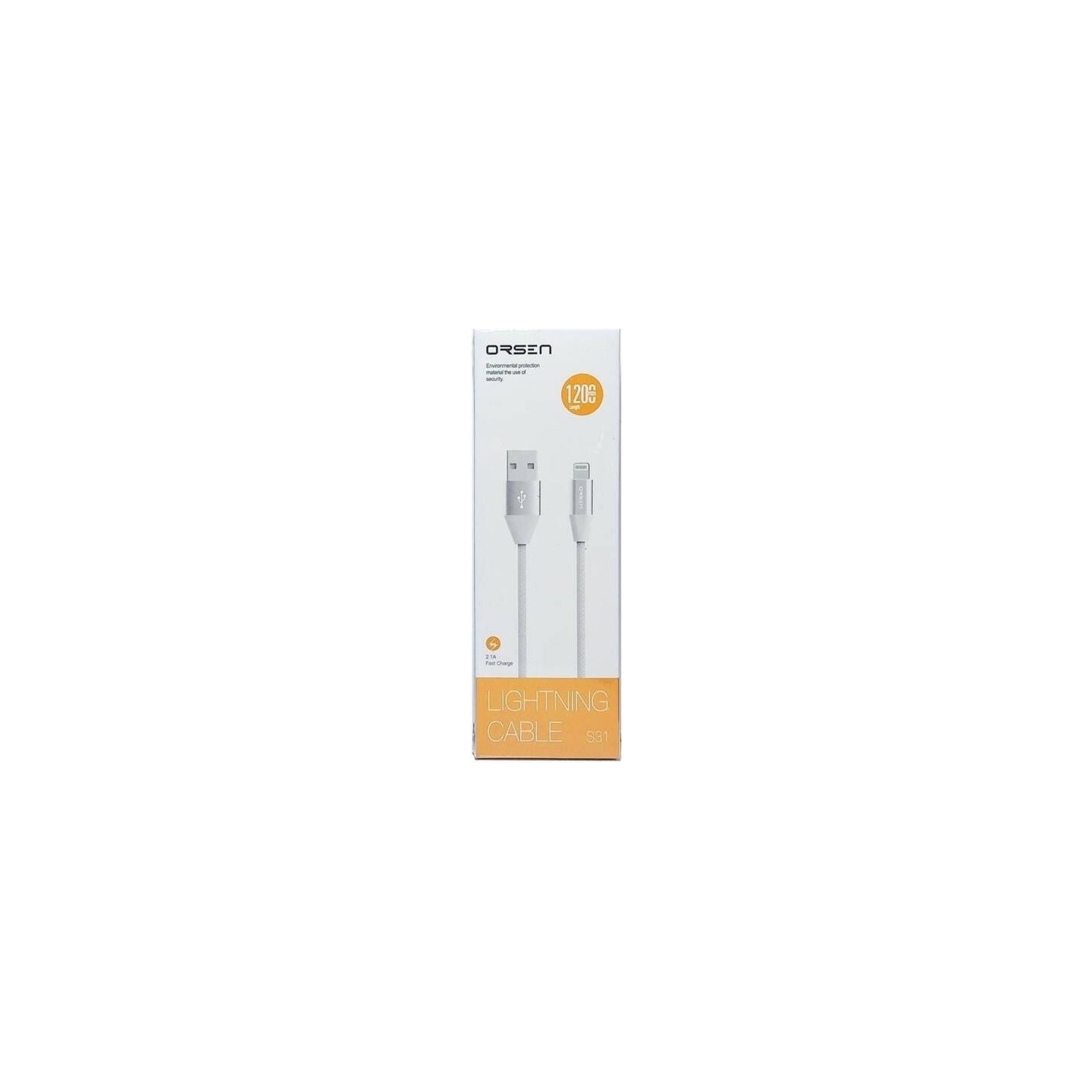 Orsen S32 Micro Data Cable 2.1A 1.2m grey