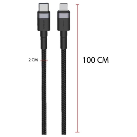 Orsen S51 Type C to Lightning 3A 1m black