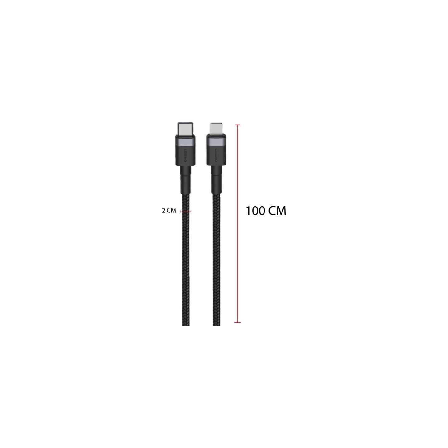Orsen S51 Type C to Lightning 3A 1m black