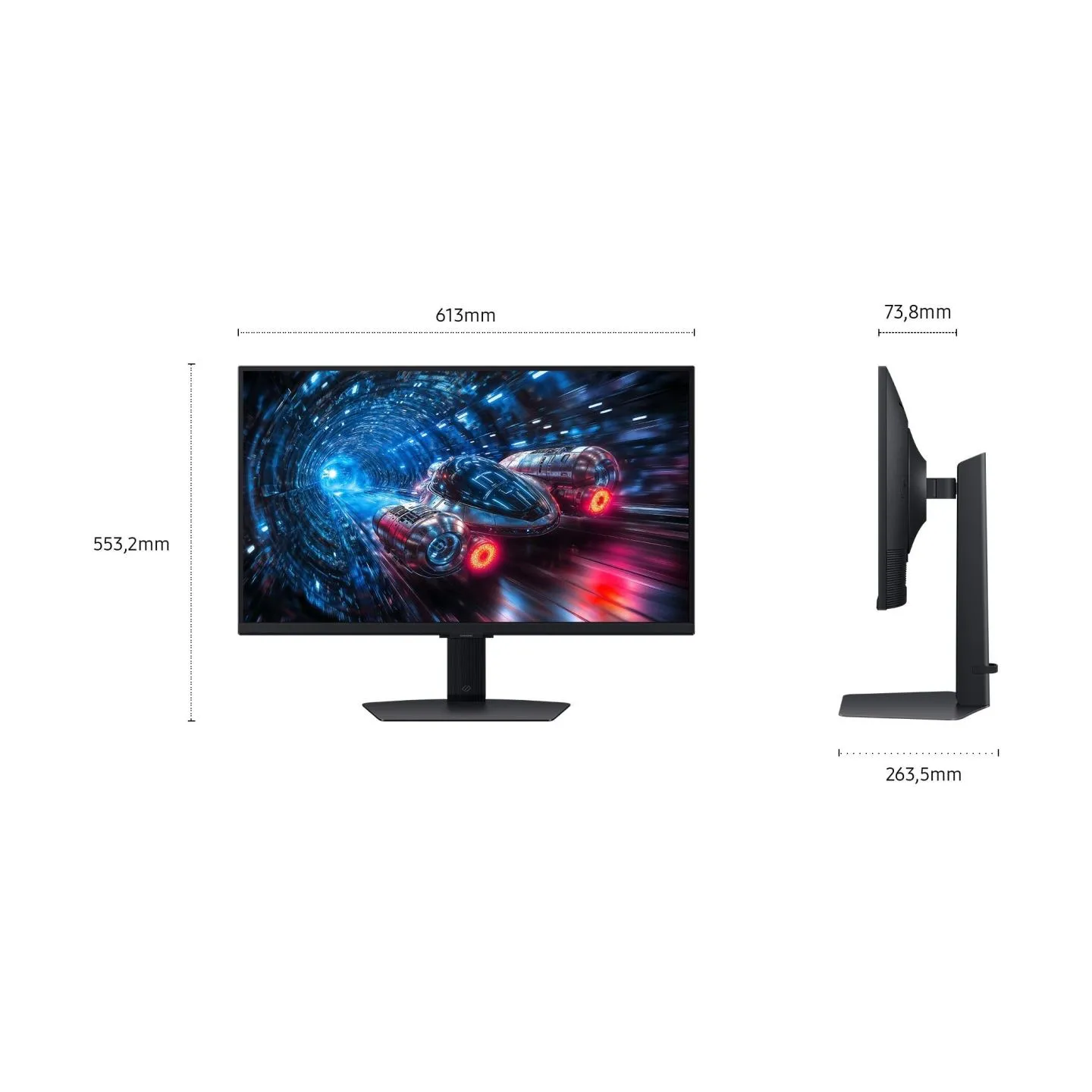 Samsung | LS27FG702EUXEN | 27 " | IPS | 4K | 16:9 | 180 Hz | 1 ms | 3840 x 2160 pixels | 350 cd/m² | Black