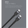 Orsen S53 Type C to Type C 3A 1m red