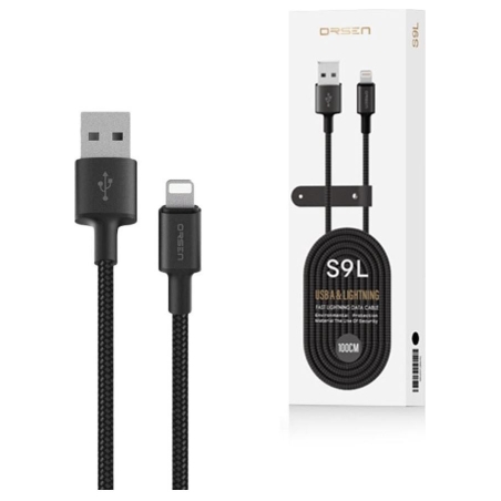 Orsen S9L USB A and Lightning 2.1A 1m black