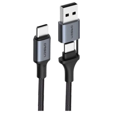 Orsen S8 2-IN-1 USB and Type-C 5A 1.5m black