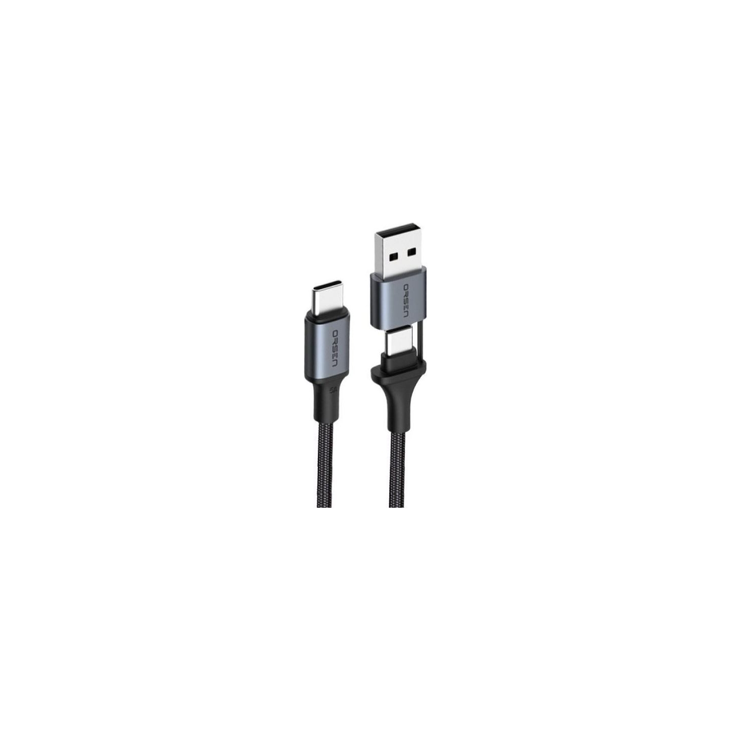Orsen S8 2-IN-1 USB and Type-C 5A 1.5m black