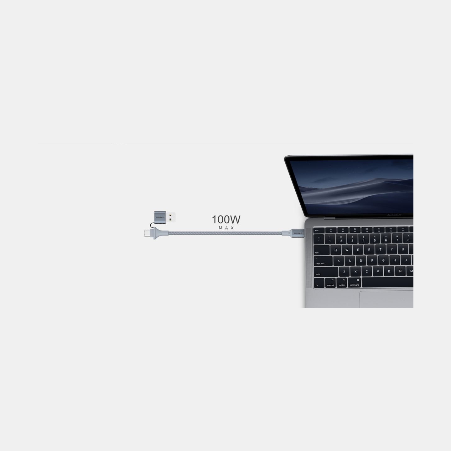 Orsen S8 2-IN-1 USB and Type-C 5A 1.5m black