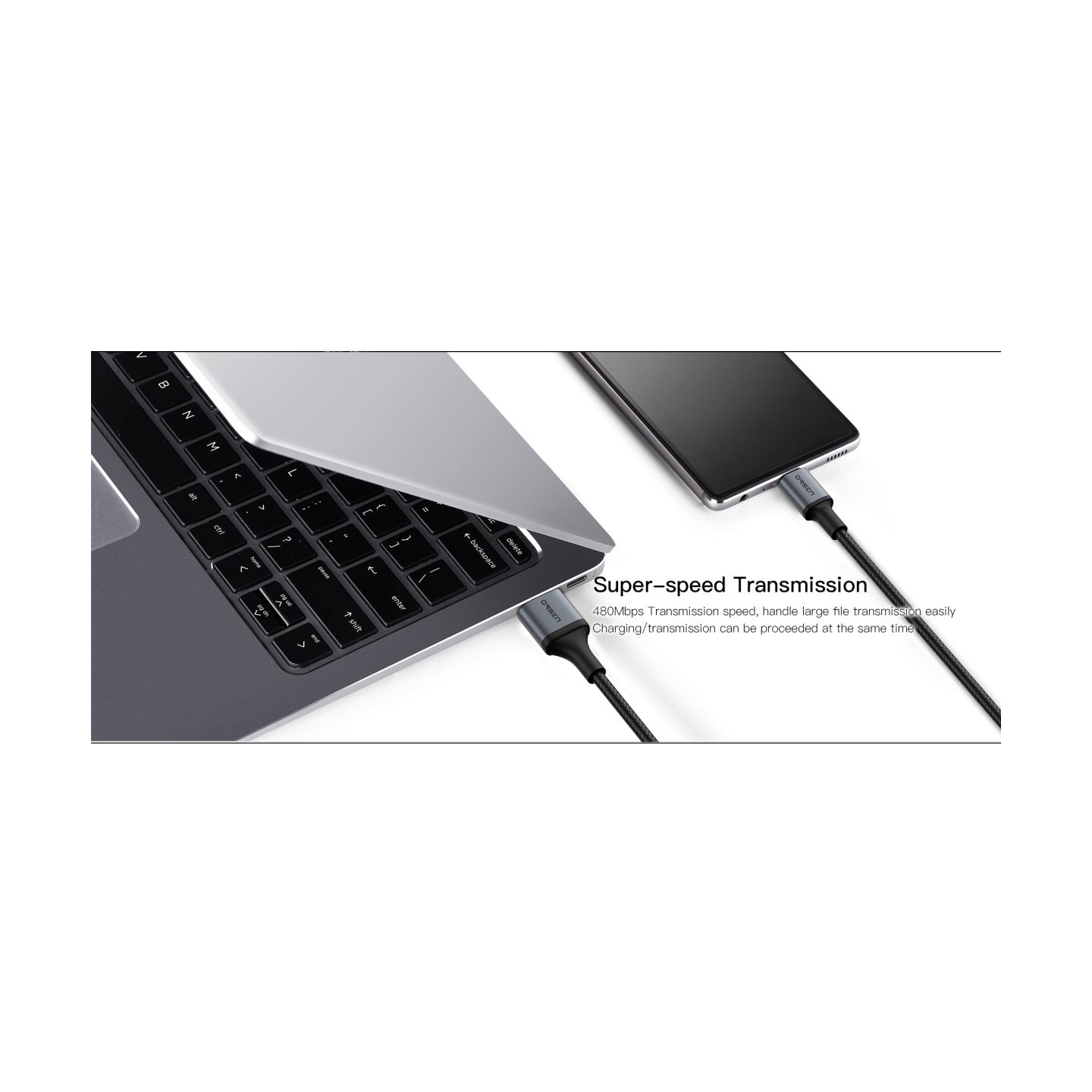 Orsen S8 2-IN-1 USB and Type-C 5A 1.5m black