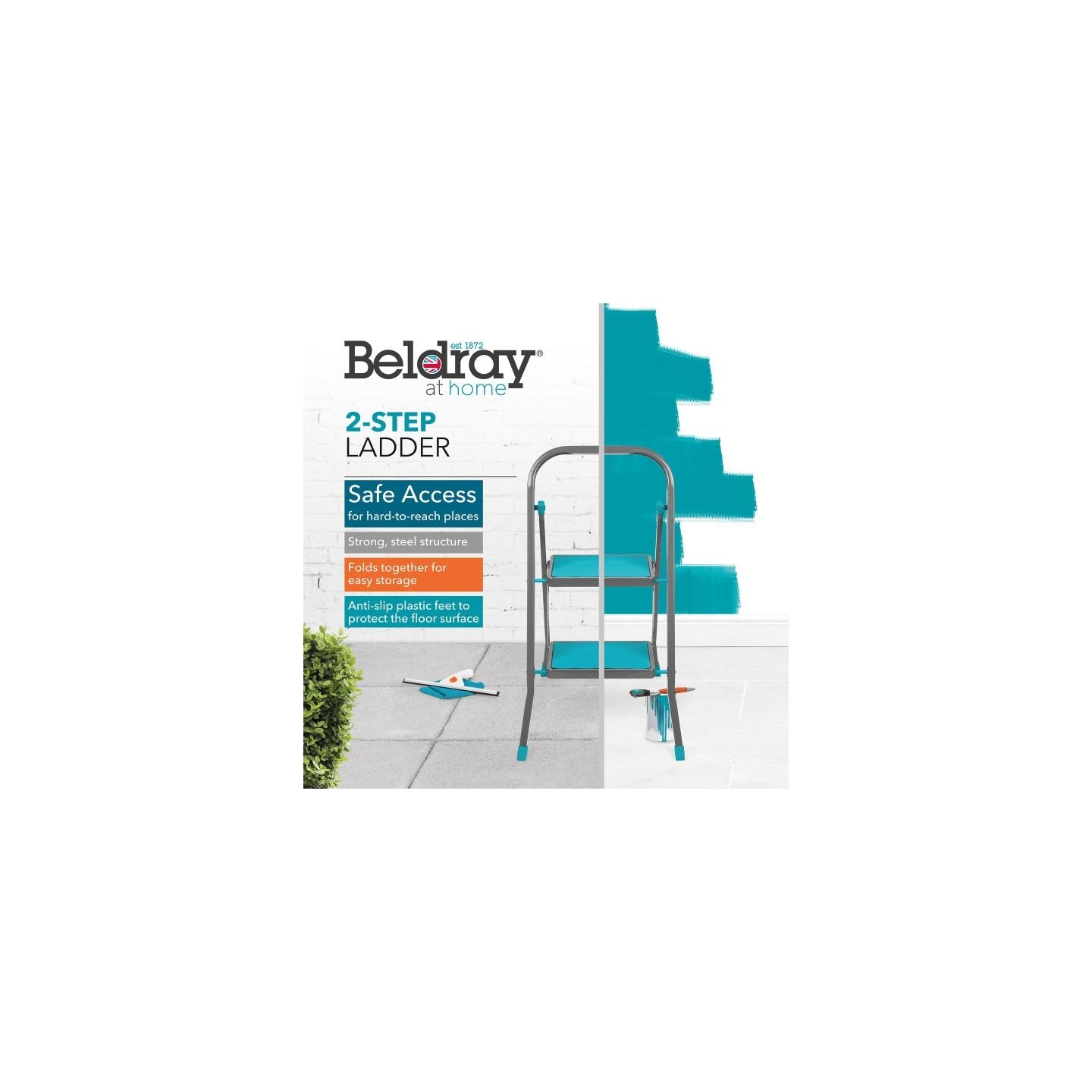 Beldray LA023957SPFEU7 2-Step Ladder